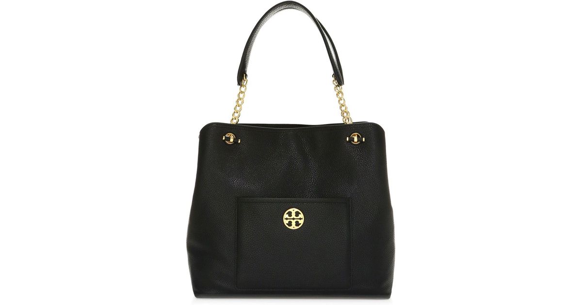 tory burch chelsea slouchy leather shoulder tote bag