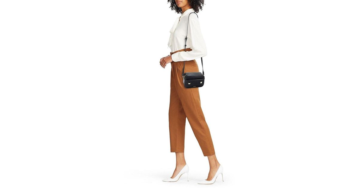 Furla Afrodite Mini Leather Camera Crossbody Bag in Black Lyst