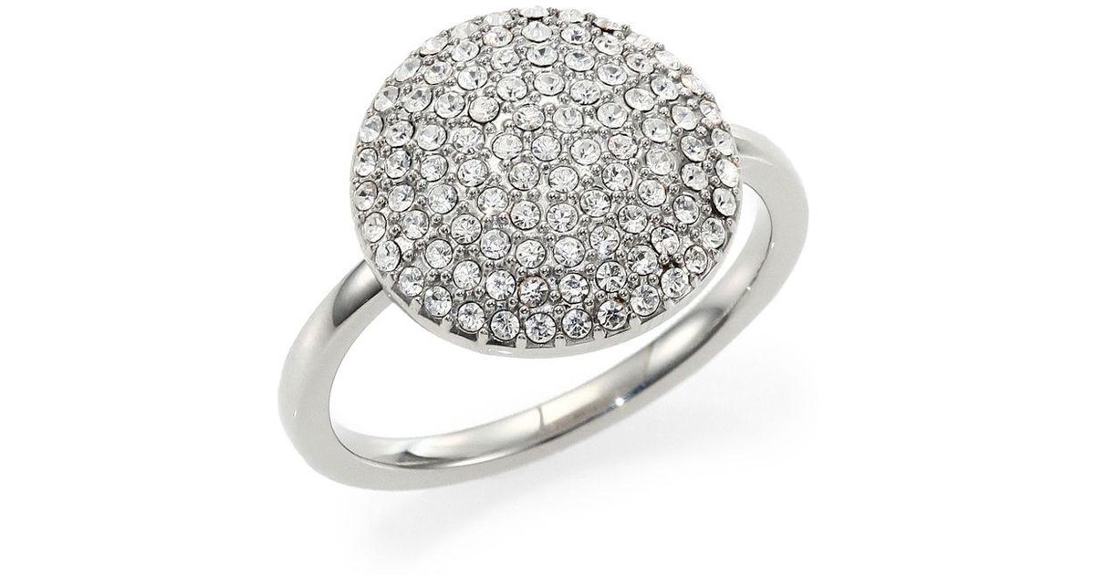 michael kors pave disc ring