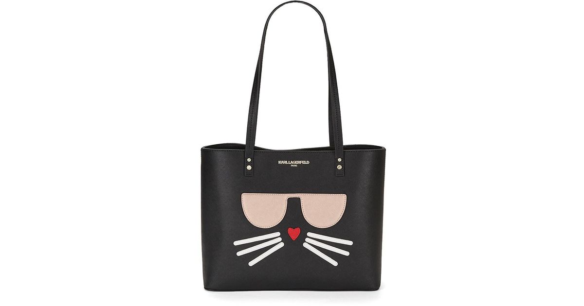 karl lagerfeld maybelle cat tote