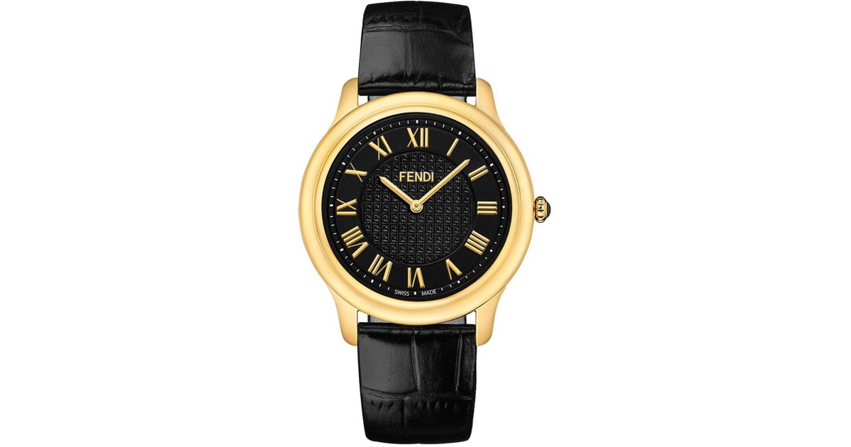 fendi classico watch gold