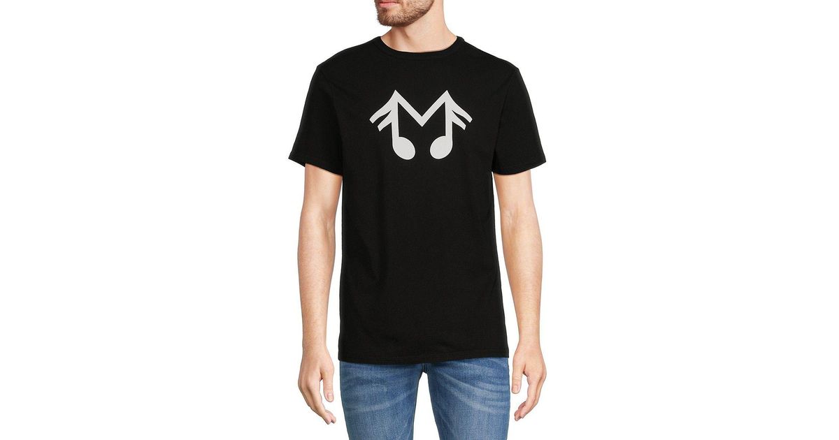 Midnight Studios Logo Musical Note Graphic Tee in Black for Men Lyst