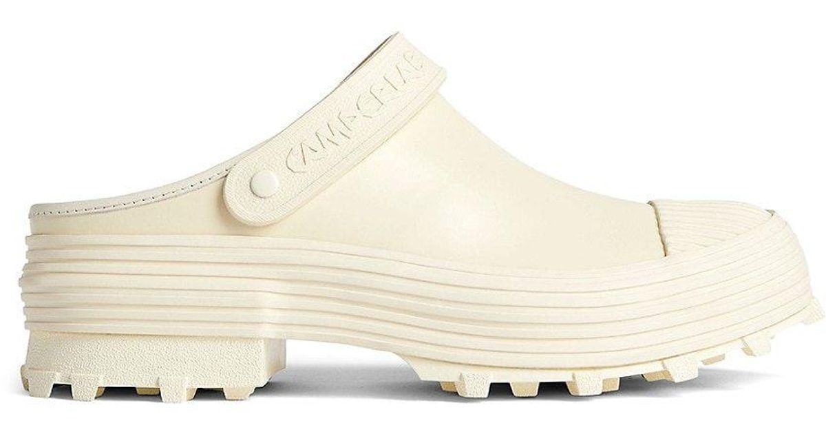 Camper Traktori Chunky Slingback Clogs in White for Men | Lyst