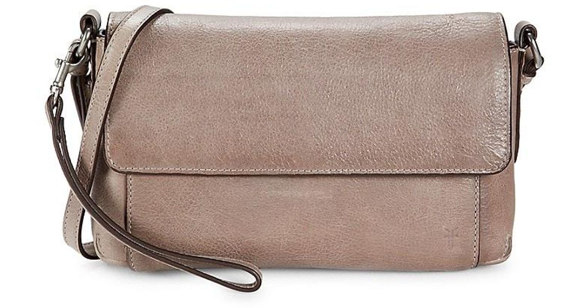 Frye Reed Flap Leather Crossbody Bag Lyst