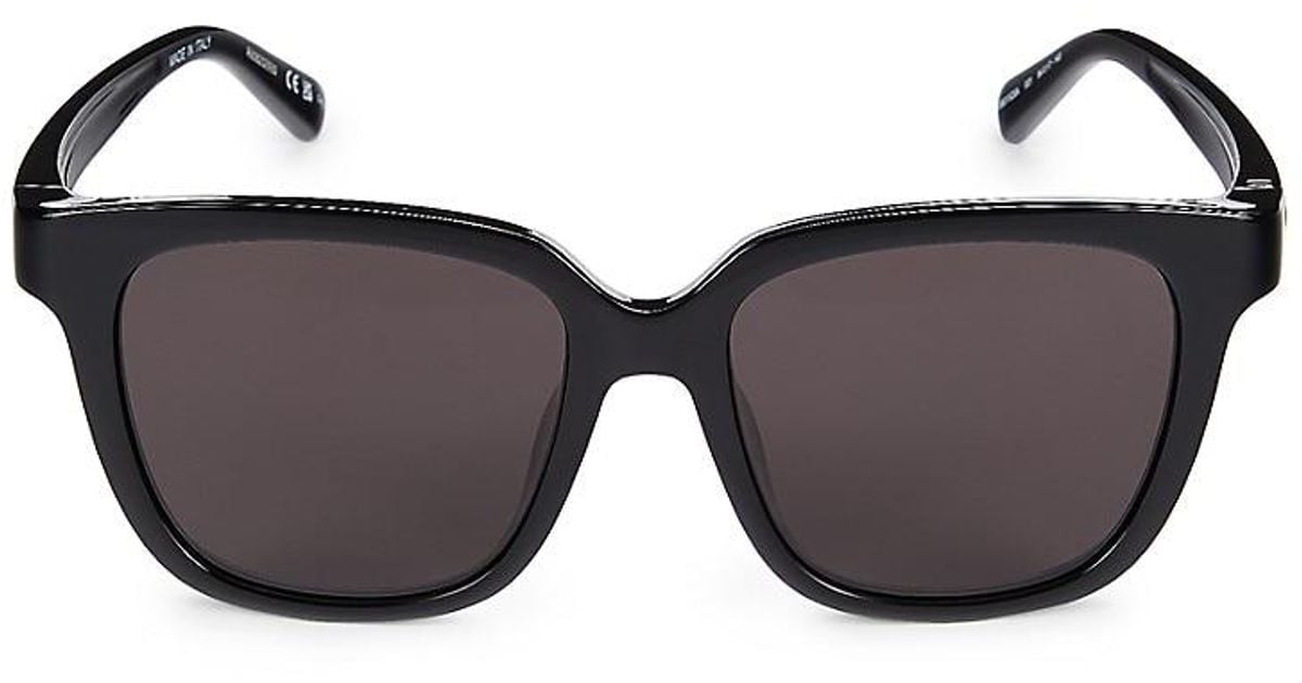 Balenciaga 54mm Square Sunglasses in Black | Lyst