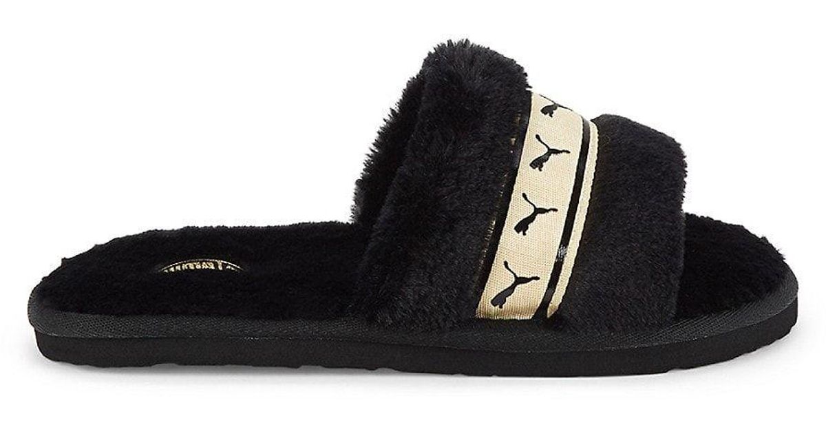 puma slippers fur