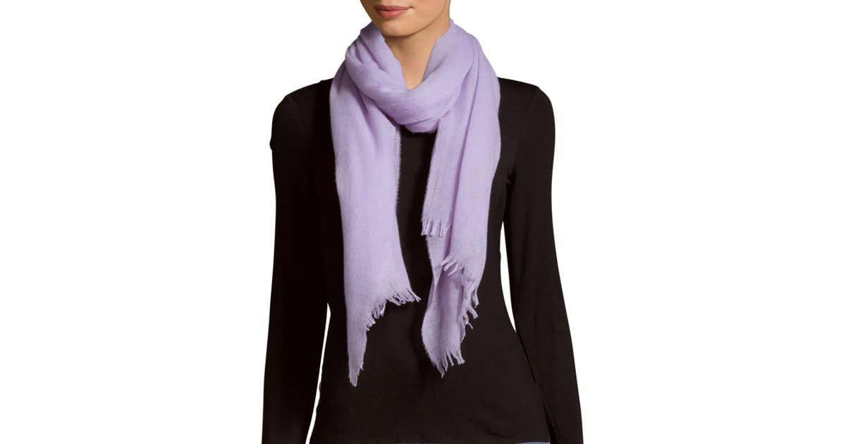 purple cashmere scarf