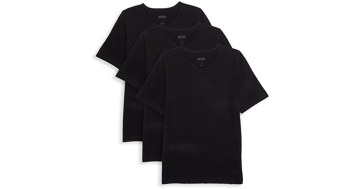 Hugo boss v 2024 neck 3 pack