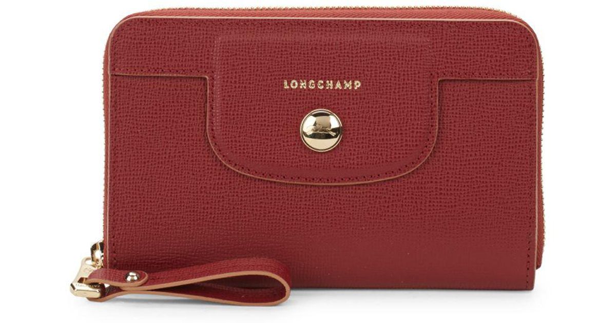 longchamp compact wallet