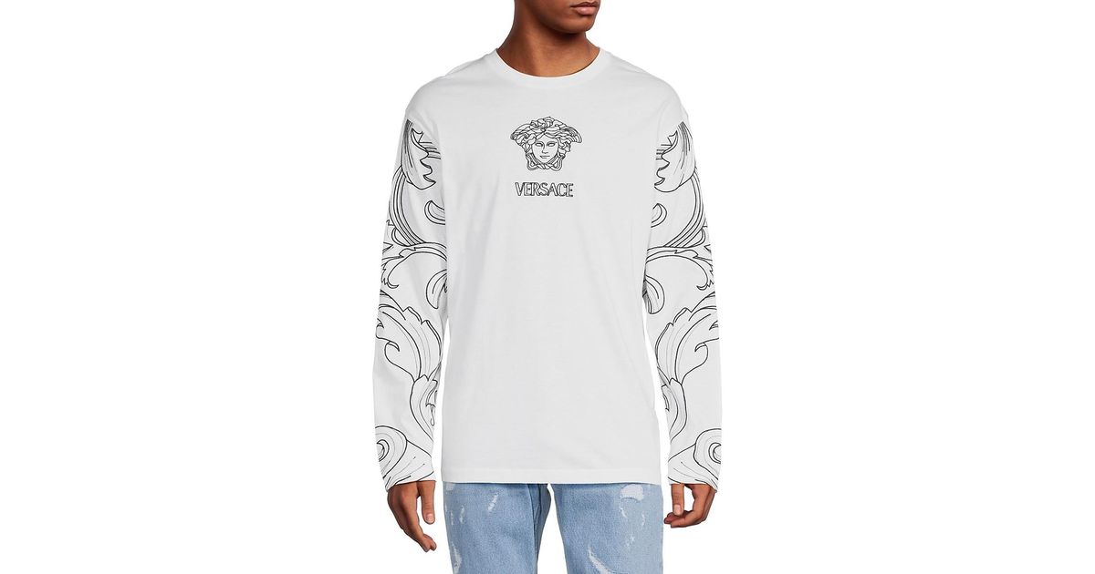 versace men's long sleeve