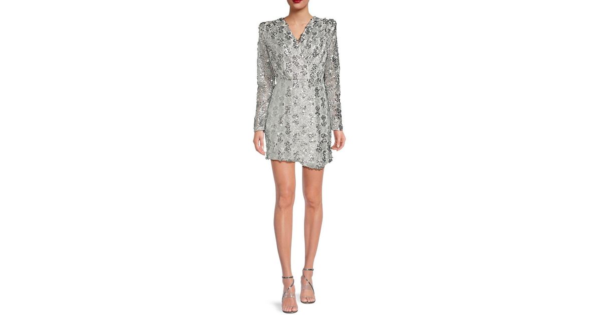 Silver Amanda Uprichard Mini Dress main image 0