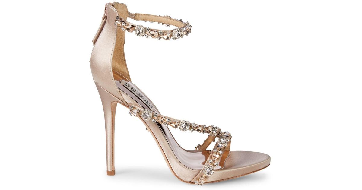 badgley mischka crystal shoes
