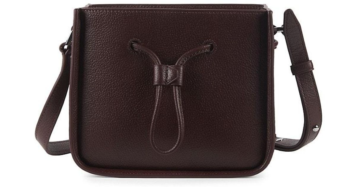 3.1 Phillip Lim Mini Soleil Leather Crossbody Bag in Black