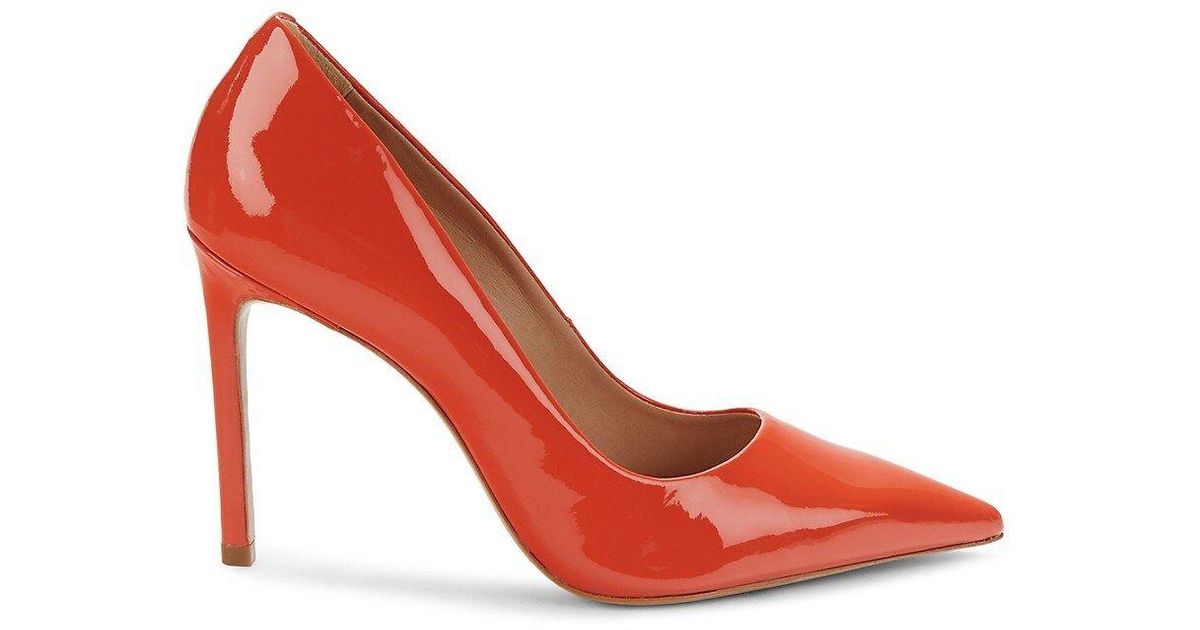 ASOS DESIGN Password slingback high block heels in orange and pink | ASOS |  Heels, Orange shoes, Orange wedding shoes