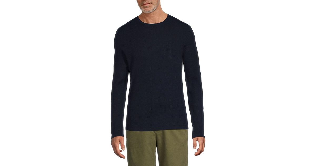 Rag Bone Bennet Crewneck Sweater in Blue for Men Lyst Australia