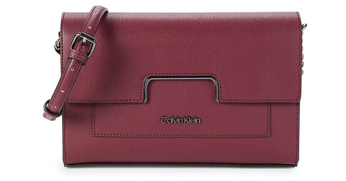 Calvin klein best sale tack flap crossbody