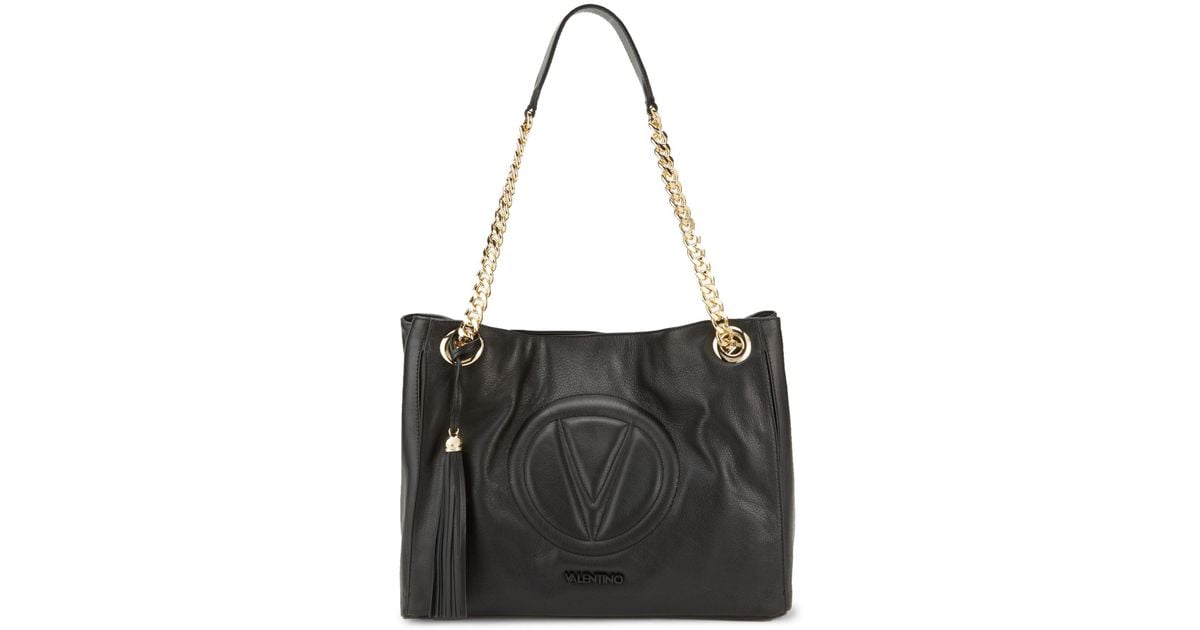 valentino verra leather tote