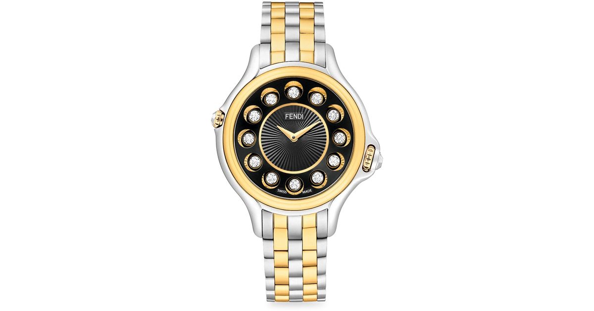 Fendi Crazy Carats Diamond Watch in Metallic Lyst Canada