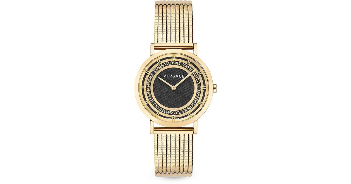 Versace New Generation 36mm Stainless Steel Bracelet Watch In Metallic