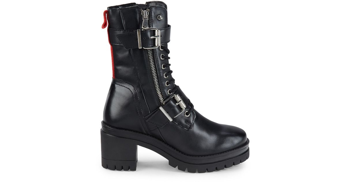 charles by charles david clout leather combat boots