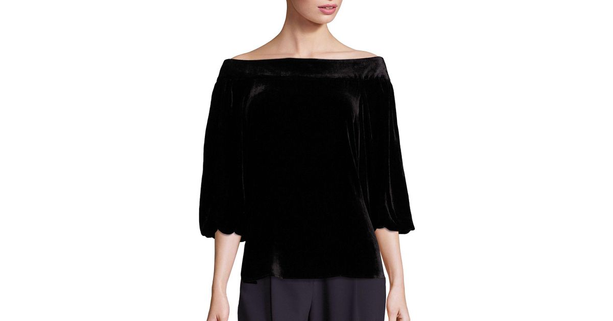 tibi velvet top