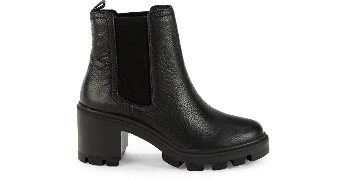 Splendid Marion Leather Chelsea Boots in Black | Lyst