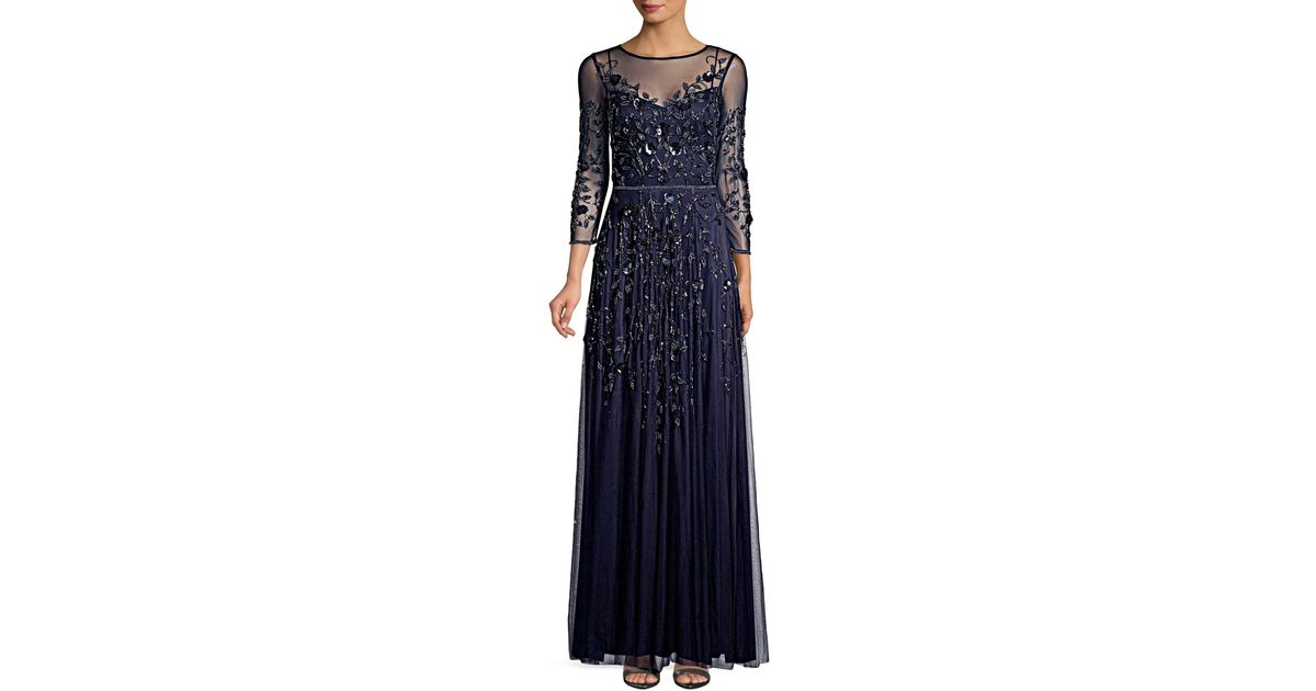 theia embellished tulle gown