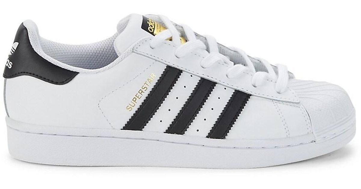 adidas Superstar Leather Sneakers in White for Men | Lyst