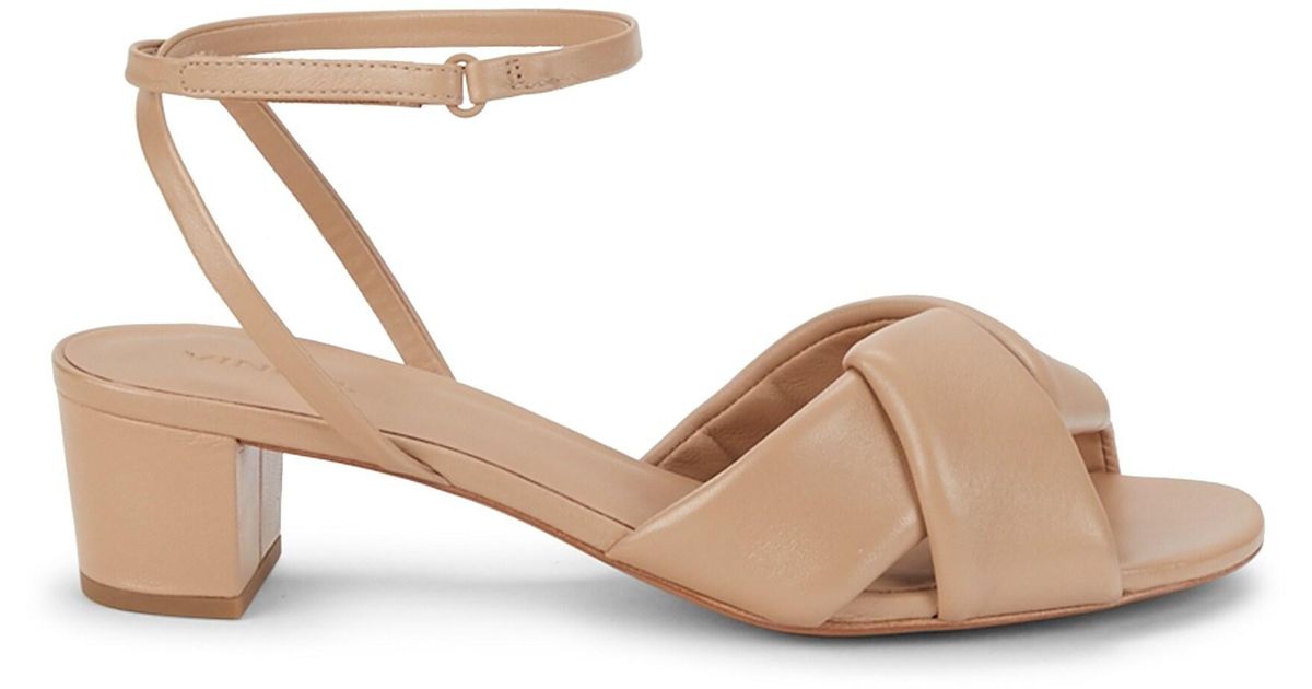 Vince Rosalie Block-heel Leather Sandals - Save 19% | Lyst
