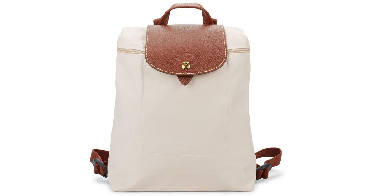 longchamp backpack white