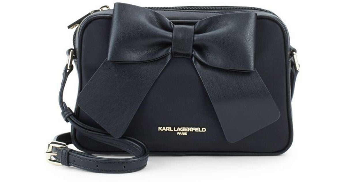 karl lagerfeld bag with bow
