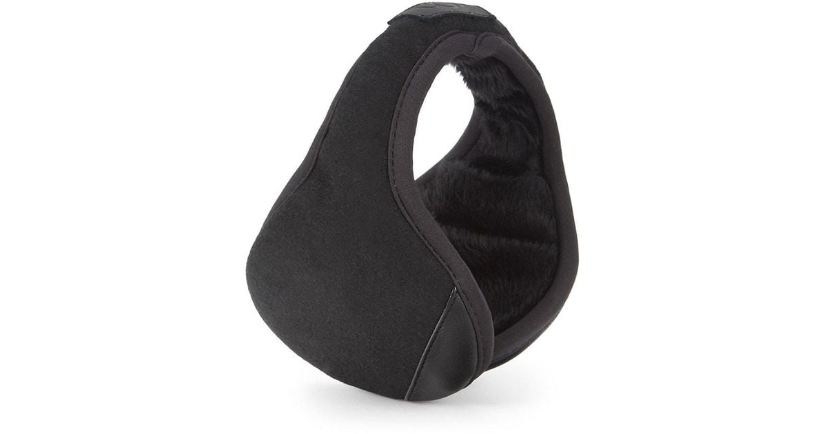 UGG Faux Fur Wool Blend Earmuffs in Black for Men Lyst UK