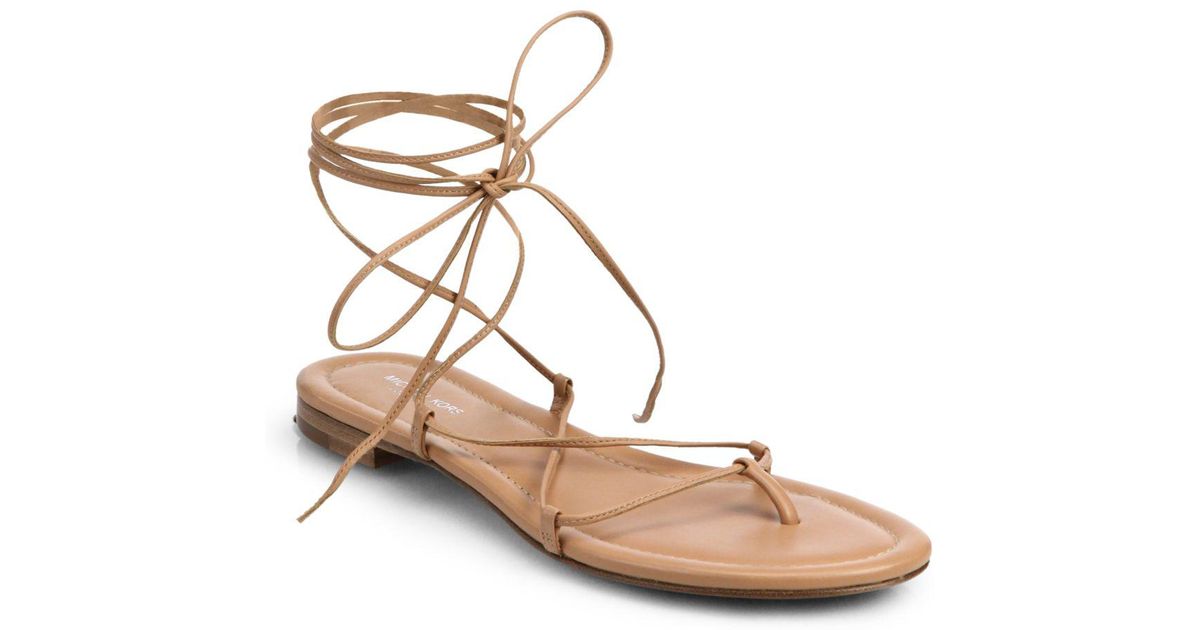 michael kors lace up sandals