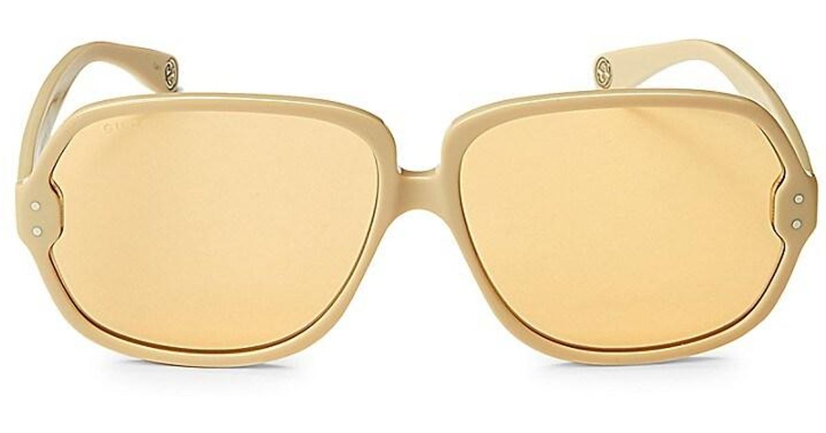 gucci aviator sunglasses yellow