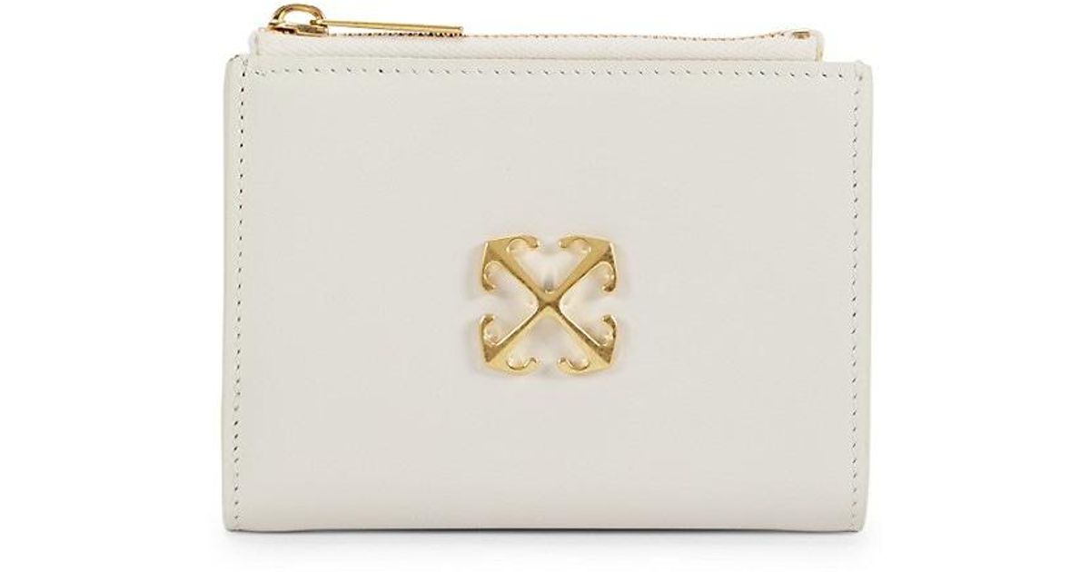 Off-White c/o Virgil Abloh Jitney Logo Leather Bifold Wallet in