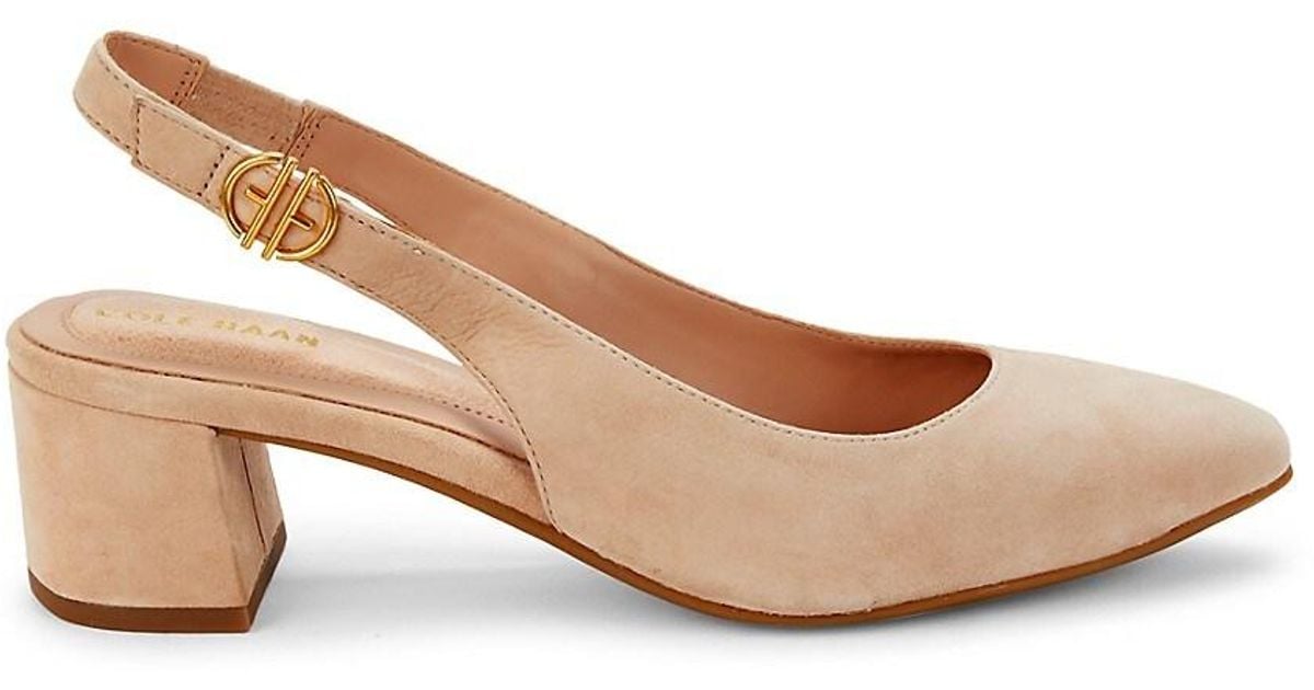 Cole haan suede on sale pumps