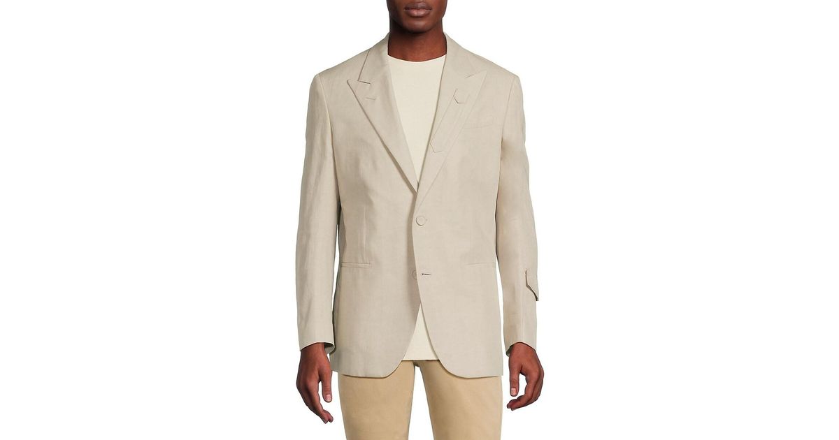FENDI peak-lapels single-breasted blazer - Blue