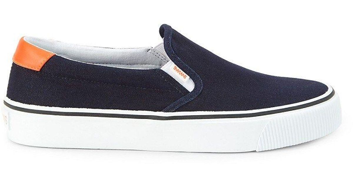 Swims Weekender Canvas Slip On Sneakers in Blue for Men Lyst
