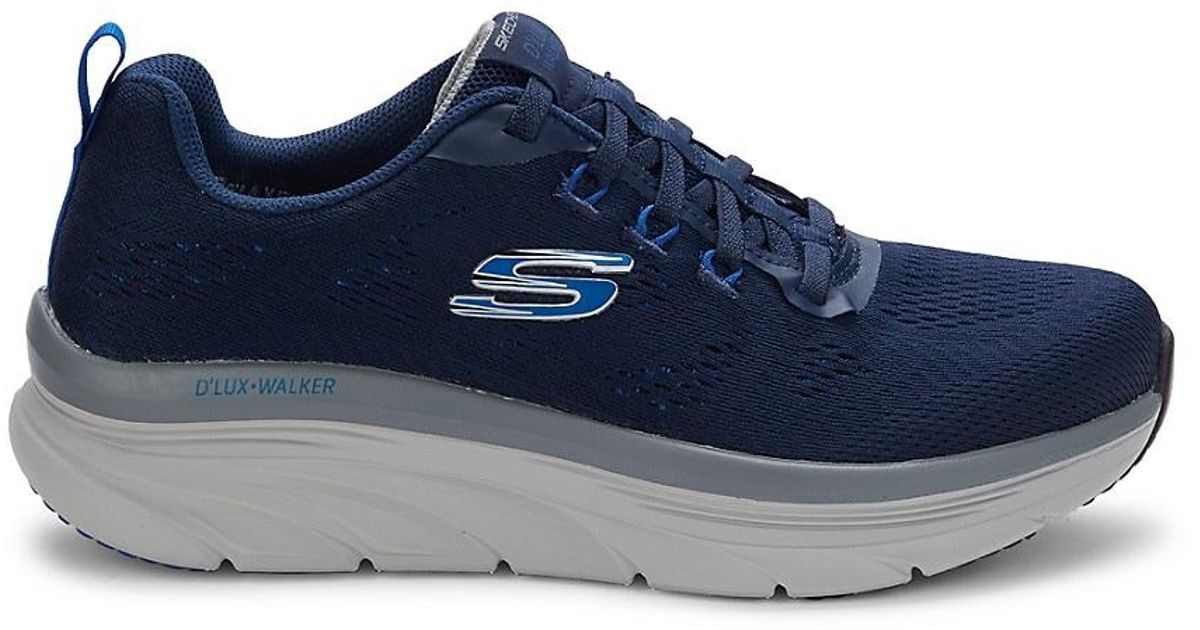 Skechers Logo Mesh Sneakers in Navy (Blue) Lyst Canada