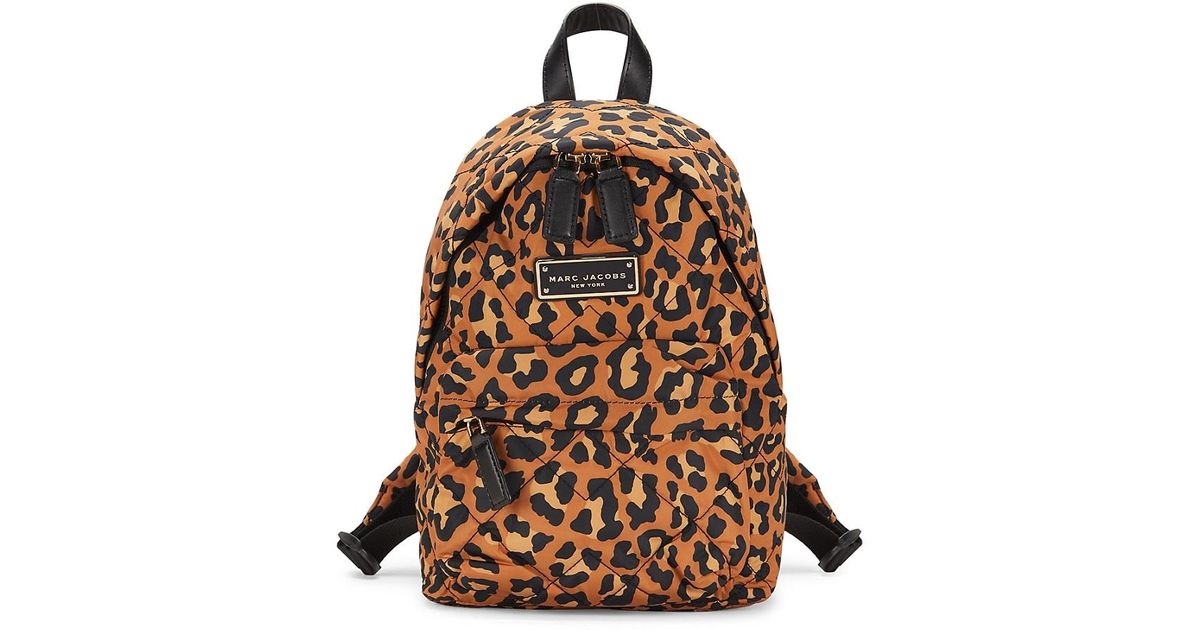 mini leopard backpack