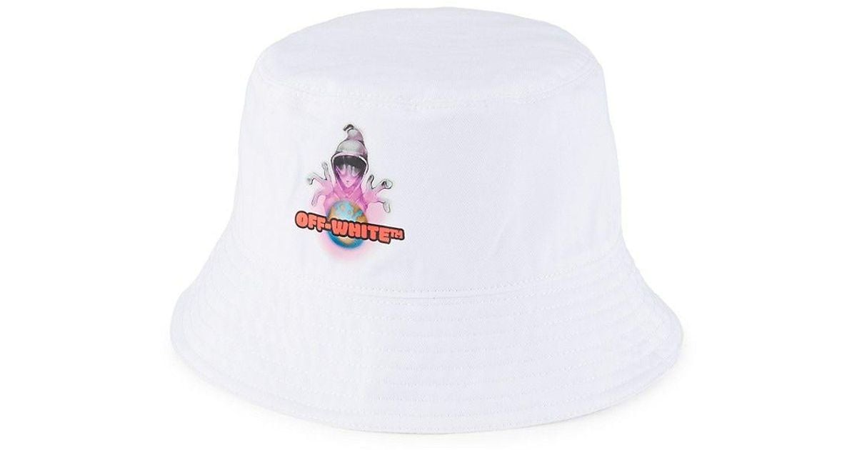 Off-White c/o Virgil Abloh Off- Alien Spray Bucket Hat in White for Men ...