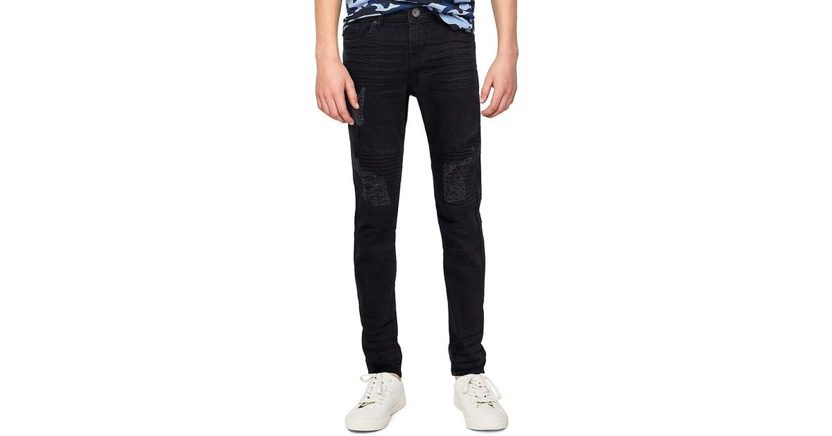 Xray Jeans X Ray Boy's Distressed Moto Skinny Jeans in Blue for Men | Lyst