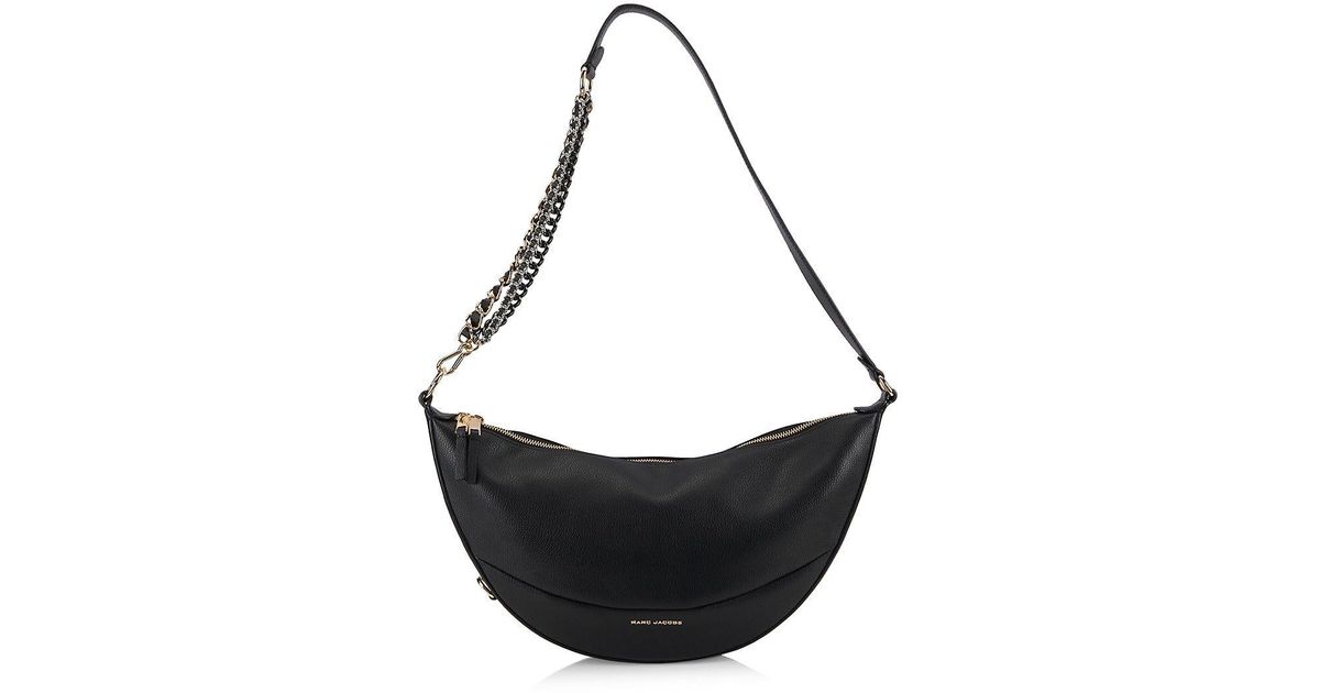 Marc Jacobs The Eclipse Leather Hobo Bag in Black Lyst