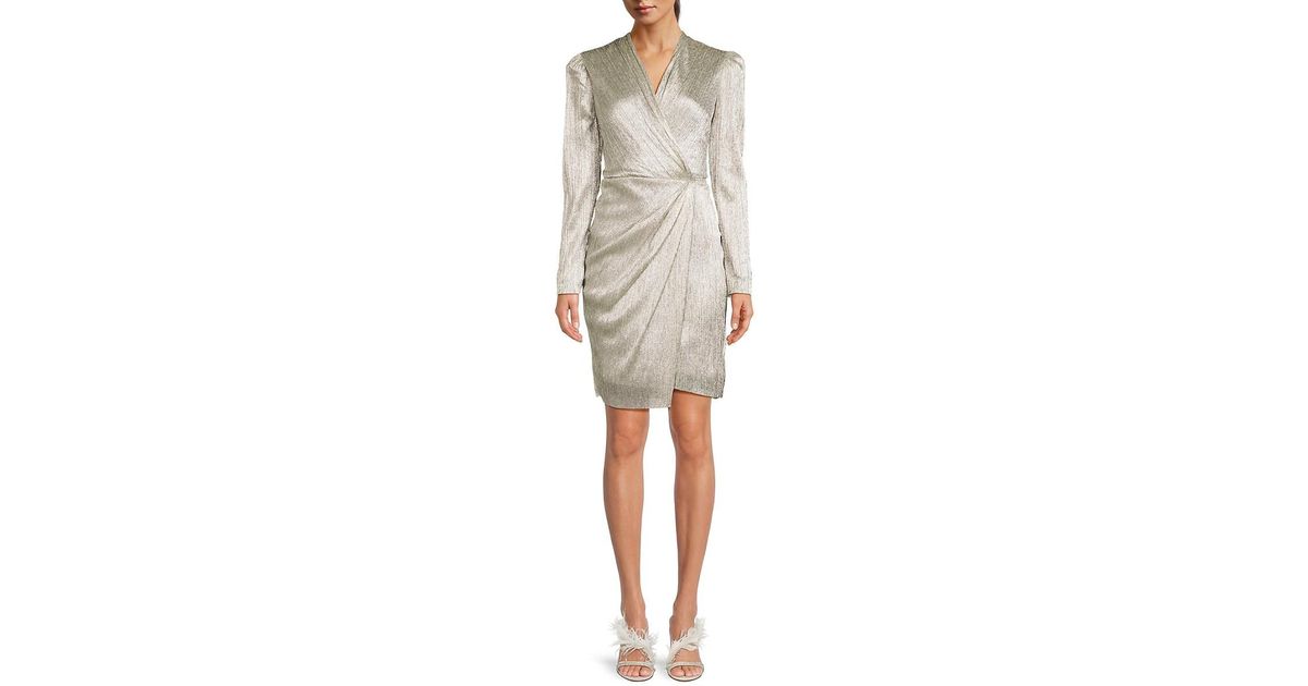 Nicole miller top metallic dress