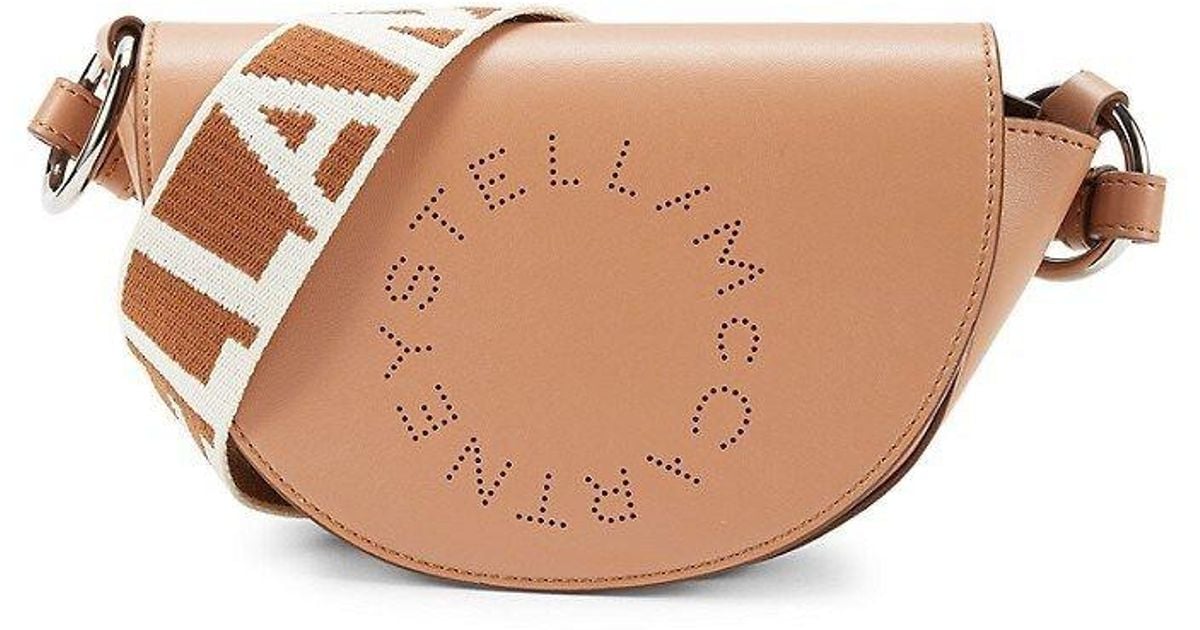 Stella McCartney Linea Logo Vegan Leather Shoulder Bag in Pink Lyst