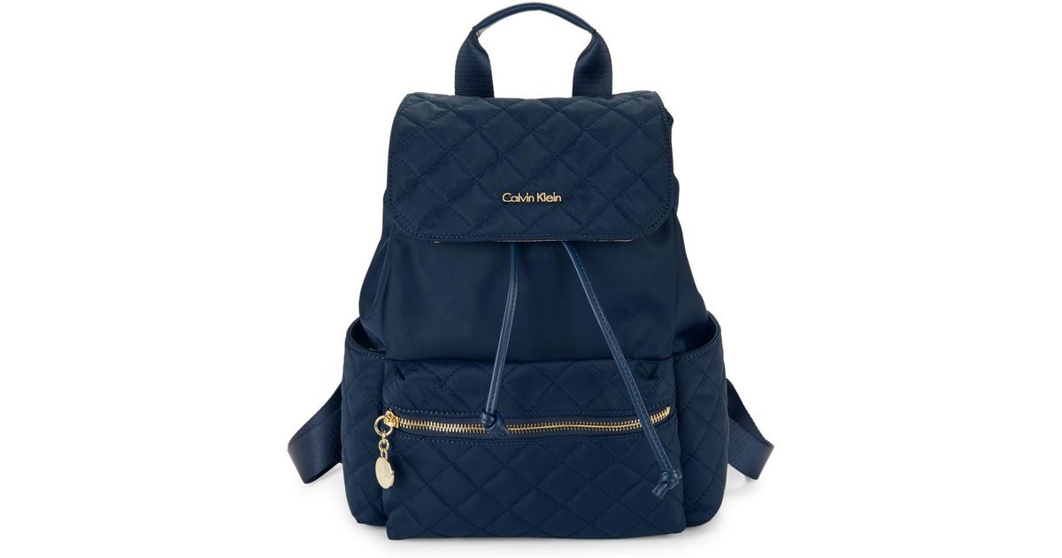 calvin klein backpack navy blue