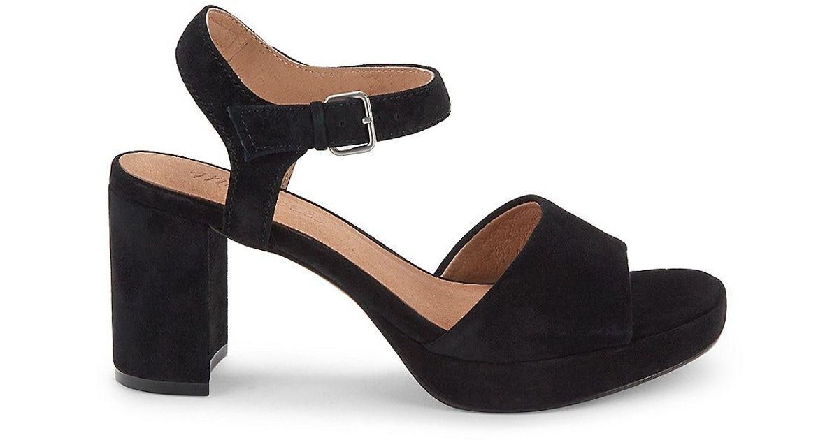 Madewell Daphne Leather Ankle Strap Sandals in Black Lyst