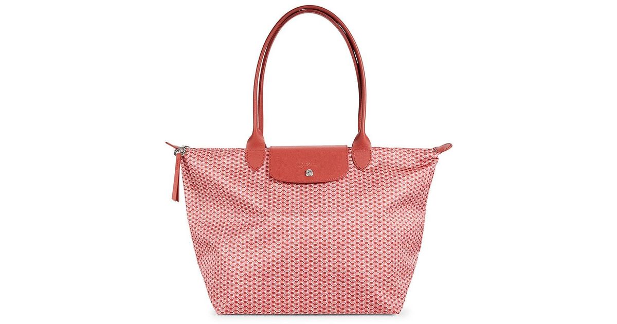 Longchamp Patterned Tote in Pink Lyst UK