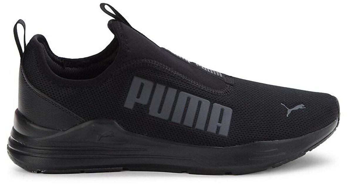 PUMA Synthetic Wired Rapid Logo Sneakers in Black | Lyst UK