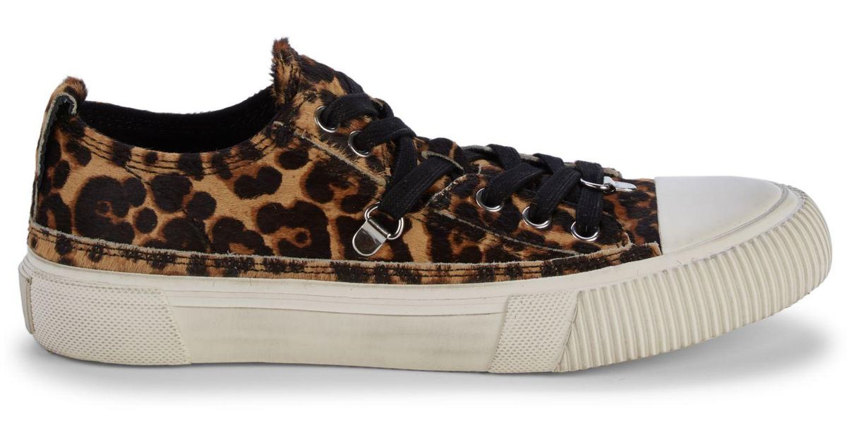 all saints leopard sneakers